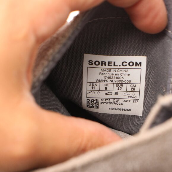 Sorel Farah Ankle Boot Women's Size 11 Kettle Ankle Suede Heeled NL2682-005 Grey - Picture 3 of 10